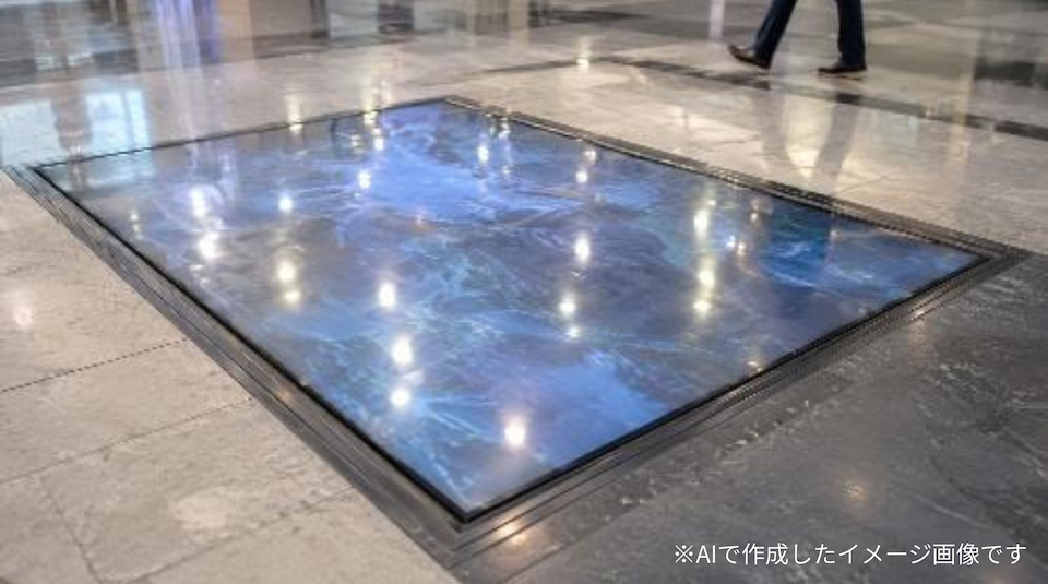 床面LEDディスプレイのイメージ図